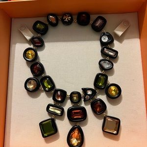 Beautiful statement necklace from Tory Burch choker style